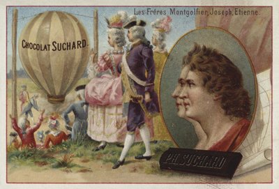 The Montgolfier Brothers, French ballooning pioneers by European School